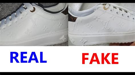 lv trainers fake vs real|louis vuitton shoes legit.